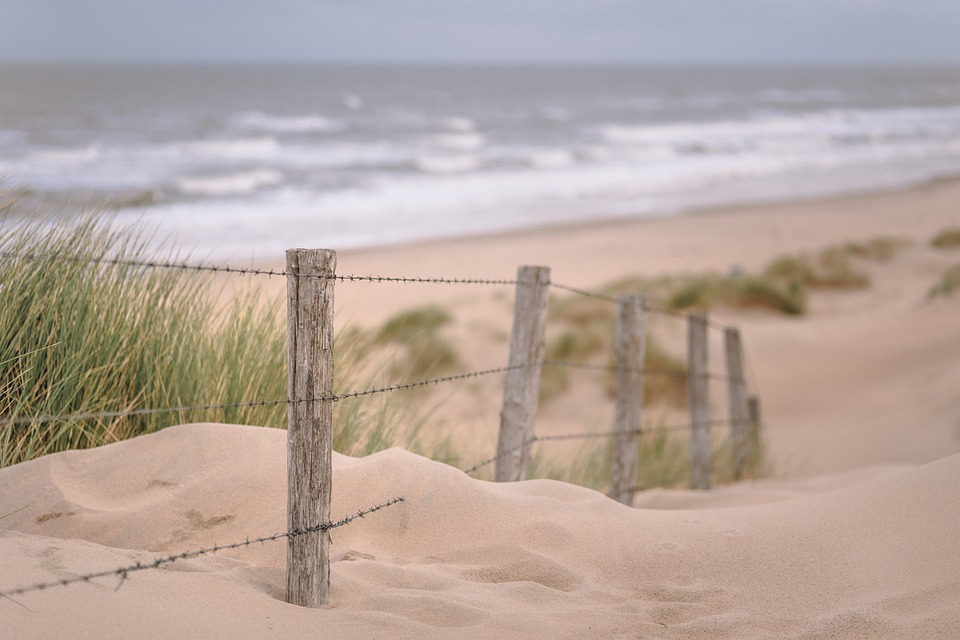 Zand, duinen. Een pad naar de einder ...